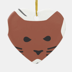 Niedliche Katze 2 Keramikornament