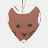 Niedliche Katze 2 Keramikornament (Links)