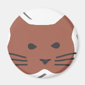 Niedliche Katze 2 Magnet (Vorne)