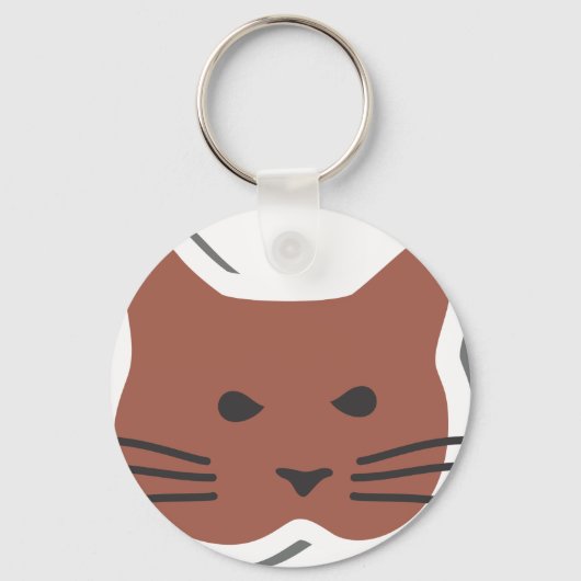 Niedliche Katze 2 Schlüsselanhänger (Vorderseite)
