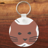 Niedliche Katze 2 Schlüsselanhänger (Vorderseite)