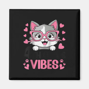Niedliche Katze 4. Klasse für Mädchen - 1. Tag Magnet
