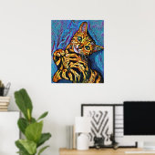 Niedliche Katze 684 Multicolor Kitten Poster (Heimbüro)