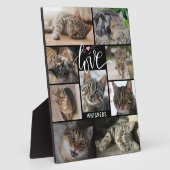 Niedliche Katze 9 LIEBE Fotoplatte (Seite)