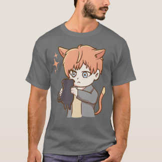 Niedliche Katze Anime Otaku Girl Ästhetische Japan T-Shirt