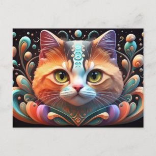 Niedliche Katze Art Kitten Funny Animal Cats Feiertagspostkarte