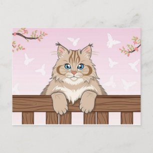 Niedliche Katze Art Kitten Funny Animal Cats Feiertagspostkarte