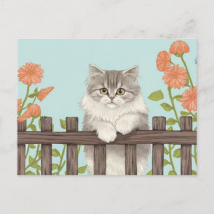 Niedliche Katze Art Kitten Funny Animal Cats Feiertagspostkarte