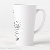 Niedliche Katze auf Büchern Milchtasse (Rechts)