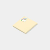 Niedliche Katze auf einem Buchstapel Post-it Klebezettel (angewinkelt)