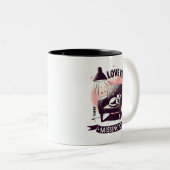 Niedliche Katze auf Sessel Vermisste Liebe Zweifarbige Tasse (VorderseiteRechts)