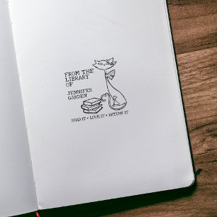 Niedliche Katze aus der Bibliothek Gummistempel