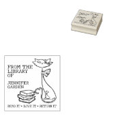 Niedliche Katze aus der Bibliothek Gummistempel (Stempel)