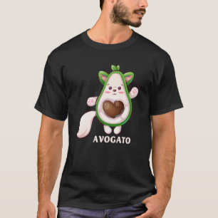 Niedliche Katze Avocado Katze Lady Avogato Männer T-Shirt