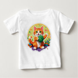 Niedliche Katze Baby T-shirt