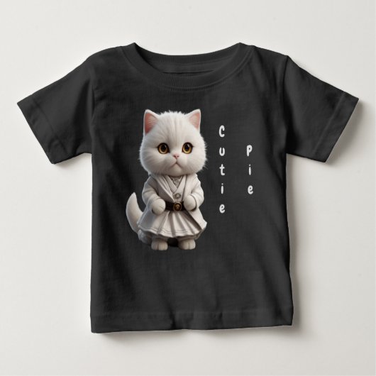 Niedliche Katze Baby T-shirt (Vorderseite)
