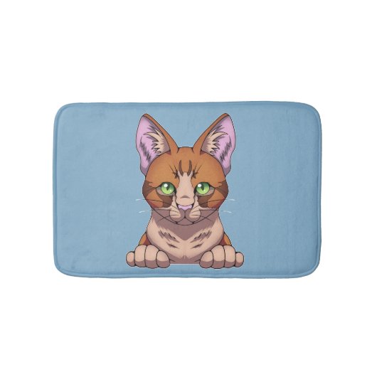 Niedliche Katze Badematte (Vorderseite)