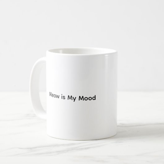 Niedliche Katze Bequemliche Gespräche Kaffeetasse (Vorderseite Links)