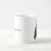 Niedliche Katze Bequemliche Gespräche Kaffeetasse (Mittel)