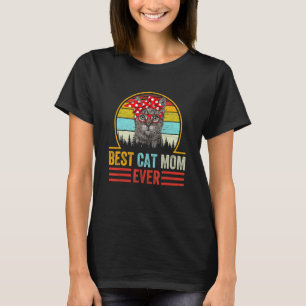 Niedliche Katze Beste Katze Mama Vintag Muttertag  T-Shirt