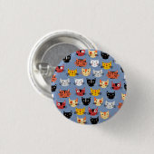 Niedliche Katze Button (Vorne & Hinten)