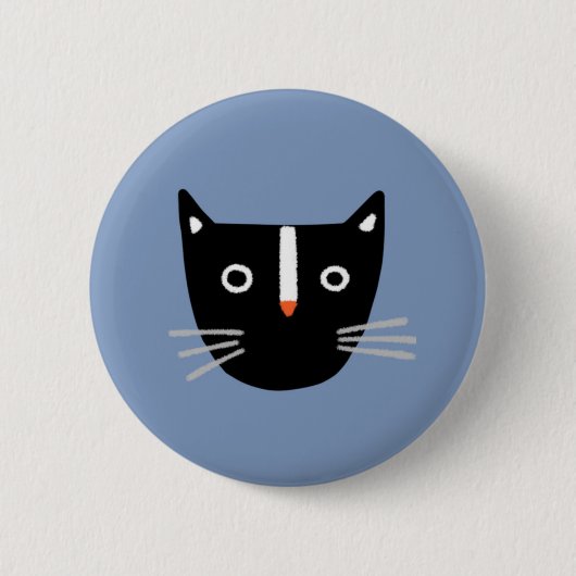 Niedliche Katze Button (Vorderseite)