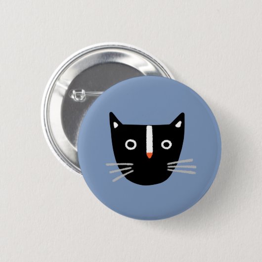 Niedliche Katze Button (Vorne & Hinten)