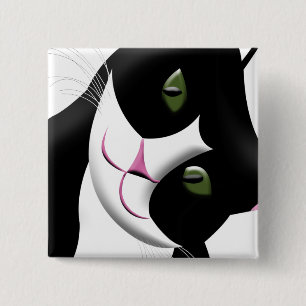 Niedliche Katze Button