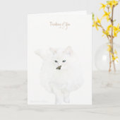 Niedliche Katze - Denken Sie an Sie: Karte (Gelbe Blume)