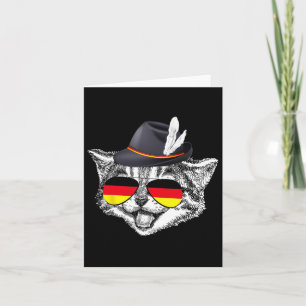 Niedliche Katze Deutsches Flaggenfest Deutschland Karte