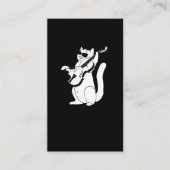 Niedliche Katze, die Violin String Instrument Musi Visitenkarte (Vorderseite)