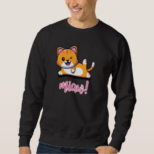 Niedliche Katze Dog Yoga Funny Yoga Katze Pullover