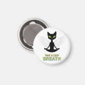 Niedliche Katze Doing Yoga Magnet (Vorderseite/Rückseite)