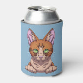Niedliche Katze Dosenkühler (Kanne Vorderseite)