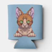 Niedliche Katze Dosenkühler (Rückseite)
