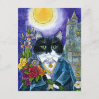 Niedliche Katze Dracula Vampire Nosferatu Hallowee