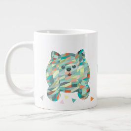 Niedliche Katze Dreieck Vintag Jumbo-Tasse