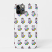 Niedliche Katze Einhorn Regenbogen Case-Mate iPhone Hülle (Rückseite)
