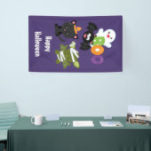 Niedliche Katze, Fledermäuse, Mama und Geist Banner (Messeveranstaltung)