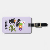 Niedliche Katze, Fledermäuse, Mama und Geist Gepäckanhänger (Vorderseite horizontal)