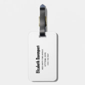 Niedliche Katze, Fledermäuse, Mama und Geist Gepäckanhänger (Rückseite vertikal)