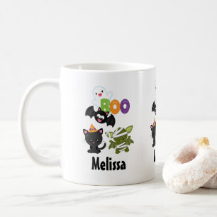 Niedliche Katze, Fledermäuse, Mama und Geist Kaffeetasse