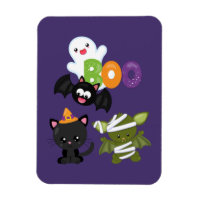 Niedliche Katze, Fledermäuse, Mama und Geist