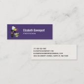 Niedliche Katze, Fledermäuse, Mama und Geist Mini Visitenkarte (Vorne/Hinten)