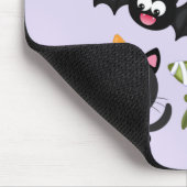 Niedliche Katze, Fledermäuse, Mama und Geist Mousepad (Ecke)