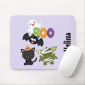 Niedliche Katze, Fledermäuse, Mama und Geist Mousepad (Mit Mouse)