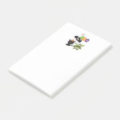 Niedliche Katze, Fledermäuse, Mama und Geist Post-it Klebezettel (angewinkelt)