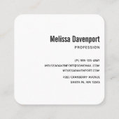 Niedliche Katze, Fledermäuse, Mama und Geist Quadratische Visitenkarte (Rückseite)