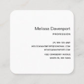 Niedliche Katze, Fledermäuse, Mama und Geist Quadratische Visitenkarte (Rückseite)