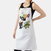 Niedliche Katze, Fledermäuse, Mama und Geist Schürze (InSitu)